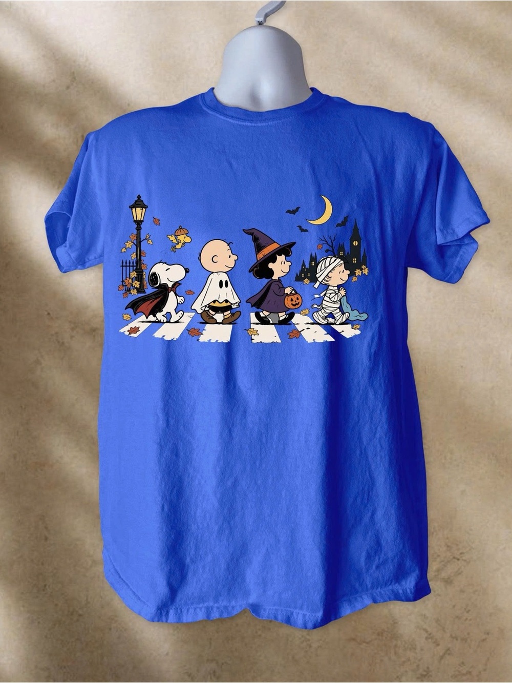 Peanuts Halloween T-Shirt in Blue Character Costume Tee